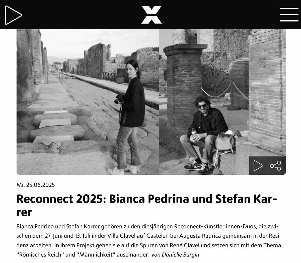 Radio X - Reconnect 2025: Bianca Pedrina und Stefan Karrer - Danielle Bürgin
